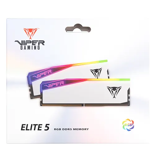 Patriot Viper Elite 5  16GB DDR5 5600MHz CL38 RGB Desktop RAM