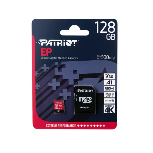 Patriot EP Series 128GB A1 microSD Memory Card