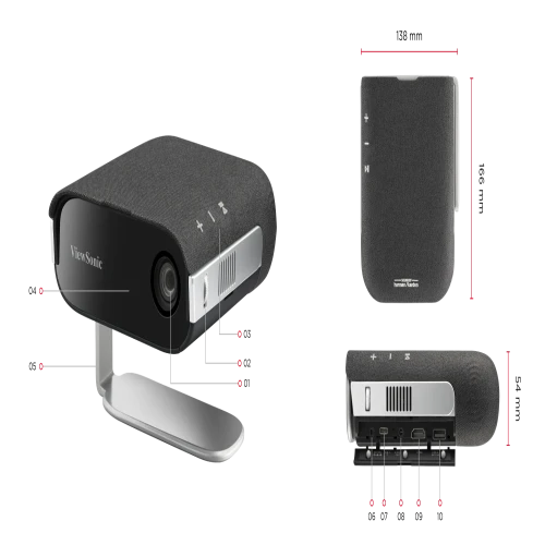 Viewsonic M1X Smart LED Portable Projector with Harman Kardon Speakers