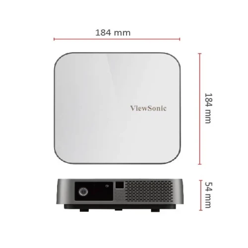 ViewSonic M2e 1000 Lumens Smart Built-in Wi-Fi 1080p Portable Android Mini Projector