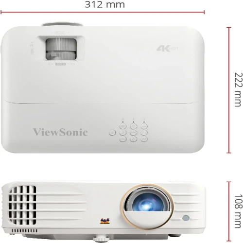 ViewSonic PX748-4K 4000 ANSI Lumens 4K UHD Home Projector