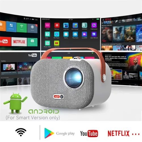 Volto Sun 700 4k Led Projector Android 9.0 300 inch Big Screen Projector